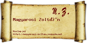 Magyarosi Zoltán névjegykártya
